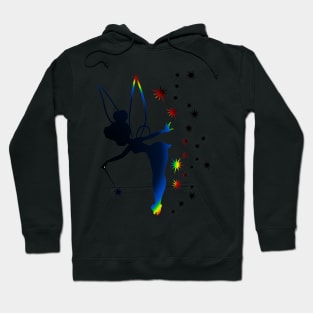 Rainbow Tinkerbell Sillhouette Hoodie